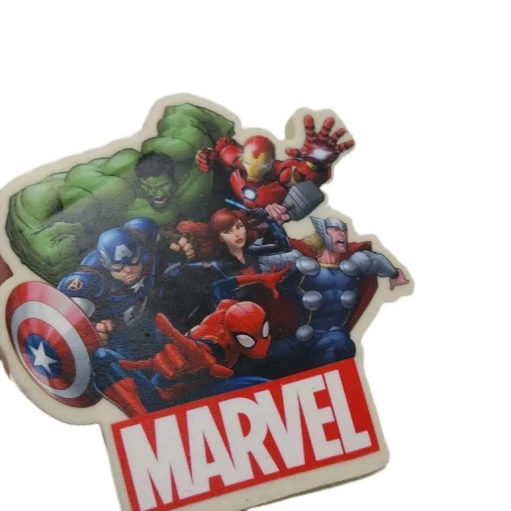 Marvel Avengers Soft Pencil Case School Supplies 8-pc Kit Sticker Book Notepad